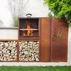 Edelrost Kaminholzregal Bausatz Prima Terra Regal Edelrost Produktbild-Vorschau 8