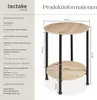 tectake® Beistelltisch Ballina 45x64cm Produktbild-Vorschau 7