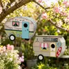 Vogelhauschen „Caravan“ - Farbmix - Holz - beige/grun - 24 Produktbild-Vorschau 4
