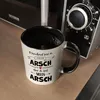 Manchmal bist du echt ein Arsch Kaffeebecher Schwarz zum Produktbild-Vorschau 5