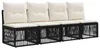 Gartensofa-set 10 pcs Schwarz Poly-Rattan Produktbild-Vorschau 4