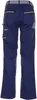 Back view of navy blue work pants with yellow and gray accents. Produktbild-Vorschau