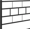 Postel s čelem a nohou kovová černá 100x200 cm Náhled obrázku produktu 10