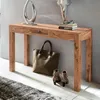 Wohnling Acacia Table console massive 120 cm avec 1 tiroir Voir les images du produit 15