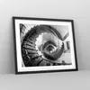Gerahmtes Poster - Schwarzer Rahmen - Treppe Spirale Produktbild-Vorschau 8