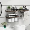 A bathroom shelf unit with various items displayed. Produktbild-Vorschau