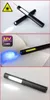 A collage of three images showing a black LED inspection lamp with different features. Náhľad obrázku produktu