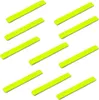A collection of reflective wristbands arranged in rows on a white background. Produktbild-Vorschau