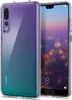 A clear protective case for a Huawei P20 Pro phone is shown, with the phone inside the case. The case has a gradient color effect from purple to teal. Anteprima dell’immagine prodotto