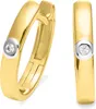 Orolino Ohrringe 585/- Gold 1,4cm gelb Brillant weiß Produktbild-Vorschau 1