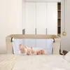 Babybett 6-stufig verstellbares Beistellbett mit Rollen &  Produktbild-Vorschau 3