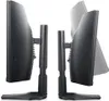 Side view of two computer monitors on stands. Voir les images du produit