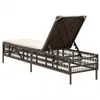 vidaXL Sonnenliege mit Auflage Braun Poly Rattan Produktbild-Vorschau 6