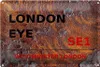 Blechschild London 30x20cm Westminster London Eye SE1 Produktbild-Vorschau 1