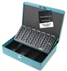 Geldkassette Euro-Münzzählbrett HMF 10015 30 x 24 x 9 cm Petrol Náhľad obrázku produktu