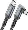 deleyCON 1m 240W USB-C Kabel Winkel 90 Grad Produktbild-Vorschau 1