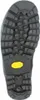 The image shows the sole of a black hiking boot with a yellow Vibram logo. Produktbild-Vorschau