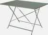 A folding bistro garden table made of steel, shown from a front-side angle against a plain background. Produktbild-Vorschau