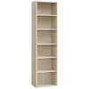 A tall, narrow bookshelf with six shelves. Produktbild-Vorschau