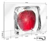 Wallario Schlüsselbrett aus Glas, Motiv: Roter Apfel in Produktbild-Vorschau 2
