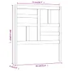 vidaXL Kopfteil Honigbraun 81x4x104 cm Massivholz Kiefer -  Produktbild-Vorschau 7