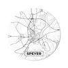 MuchoWow® Mauspad Mousepad Stadtplan - Speyer - Karte 30x30 Produktbild-Vorschau 1