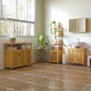HOMCOM Badschrank Badezimmerschrank mit 3 offenen Fächern Produktbild-Vorschau 4
