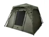 A green camouflage bivvy tent is shown against a white background. Anteprima dell’immagine prodotto