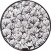 Gilde Teelichtleuchter, rund, "Ginkgo", Metall, schwarz, Anteprima dell’immagine prodotto 1