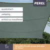 Perel Sonnensegel 5 x 5 m, quadratisch für Garten und Produktbild-Vorschau 3