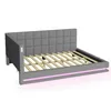 Flieks Lit rembourré 160x200cm avec USB & LED, Lit de jour Voir les images du produit 9