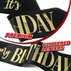 2 Stück Geburtstag Schärpe, It's My Birthday Schärpe 80 x Produktbild-Vorschau 3