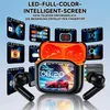 A collage of product images and feature callouts for AI translation headphones. Produktbild-Vorschau