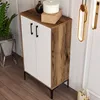 Skye Decor, Moderner Schuhschrank in Walnuss und Weiß, 60 x Produktbild-Vorschau 4