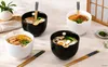 4er Set Soft Ramenschalen 500ml Schwarz & Weiß mit Produktbild-Vorschau 6