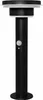 A black outdoor solar lamp with a motion sensor. Produktbild-Vorschau
