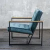 KAWOLA Sessel ARLY Polstersessel Bezug Velvet petrol Produktbild-Vorschau 3