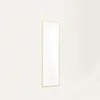 Ansicht im Wohnraum des LunaMirror Quin Tür- und Wandspiegels in Gold, 127 x 41 cm Produktbild-Vorschau