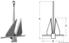 Osculati Danforth 8 kg Bootsanker Produktbild-Vorschau 2
