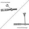Gardinenstange Set Edelstahl Look Metall Ø 19mm zur Produktbild-Vorschau 2