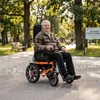 Fauteuil roulant électrique léger et pliable Dossier et Voir les images du produit 2