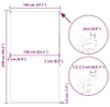 vidaXL Tenda a rullo per doccia 140x240 cm Larghezza del Anteprima dell’immagine prodotto 7