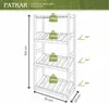 PATKAR Getränkekistenregal 4 Ebenen - platzsparendes Produktbild-Vorschau 8
