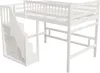 Sweiko postel z masivu 140x200, schody s úložnou skříní, Náhled obrázku produktu 12