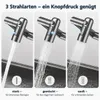 Wasserhahn Bad mit 3 Strahlarten, LED-Temperaturanzeige Produktbild-Vorschau 3