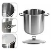 Edelstahl XXL Kochtopf mit Deckel – 30 x 30 cm – großer Produktbild-Vorschau 2
