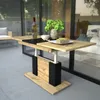 Design Couchtisch Tisch DP-1 Eiche Wotan - Schwarz matt Produktbild-Vorschau 1