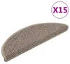 vidaXL Tappetini per scale in Sisal autoadesivo 15 pezzi Anteprima dell’immagine prodotto 8