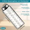 500ml Salzstreuer Gross mit Deckel, Borosilikatglas Produktbild-Vorschau 3