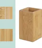 2 x Zahnputzbecher, eckig, natürliches Design, Bad Produktbild-Vorschau 5